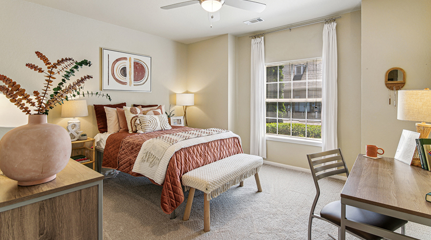 furnished bedroom