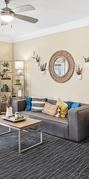 furnished living space